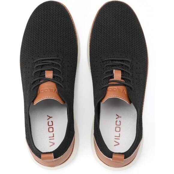 🆕VILOCY Men's Black Casual Dress Oxfords Business Mesh Breathable Sneakers - Picture 9 of 11